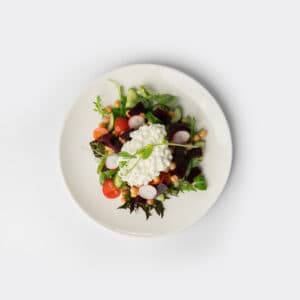 Chickpea & Cottage Cheese Salad