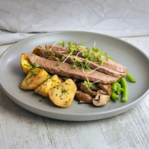Roast Beef & Sautee Mushrooms