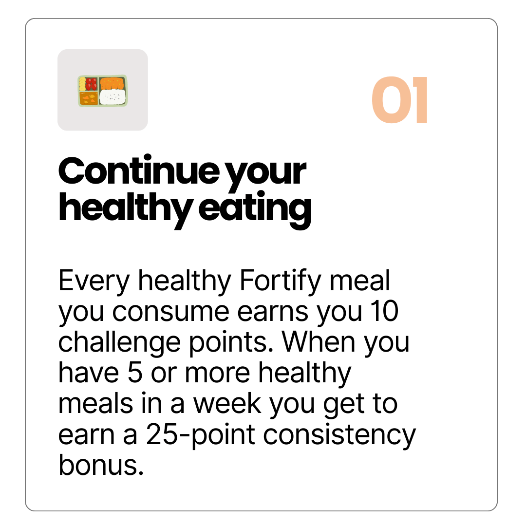 Earn for healthy eating habits