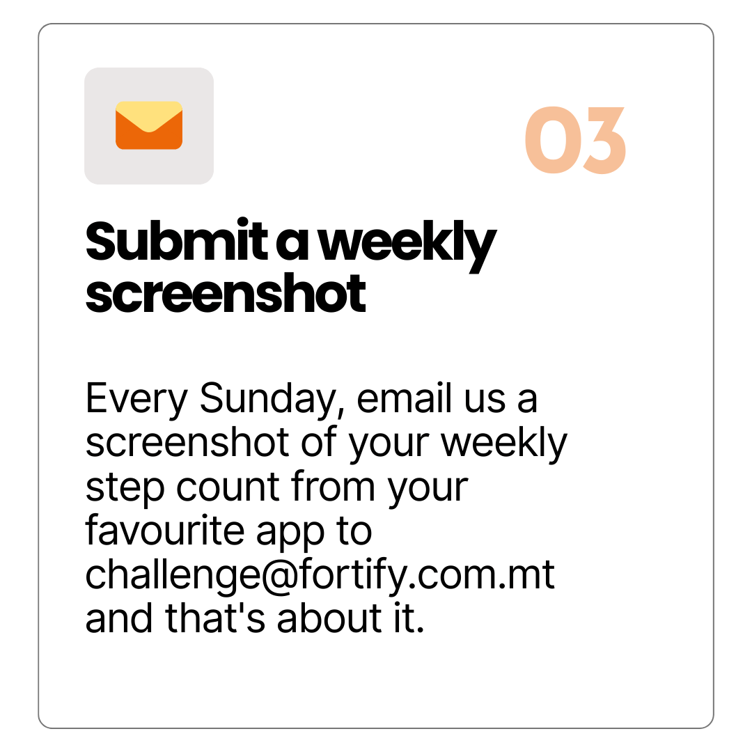 Submit weekly screenshot