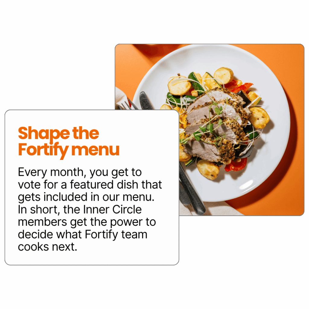 shape the fortify menu