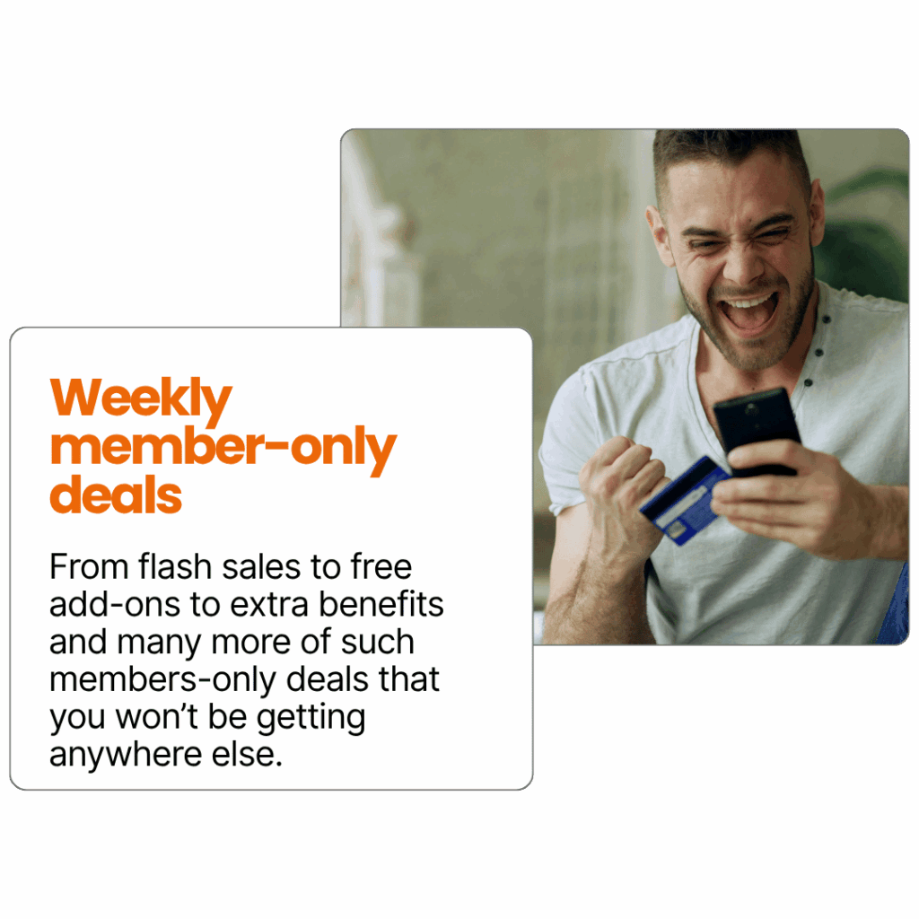 weekly member-only discounts