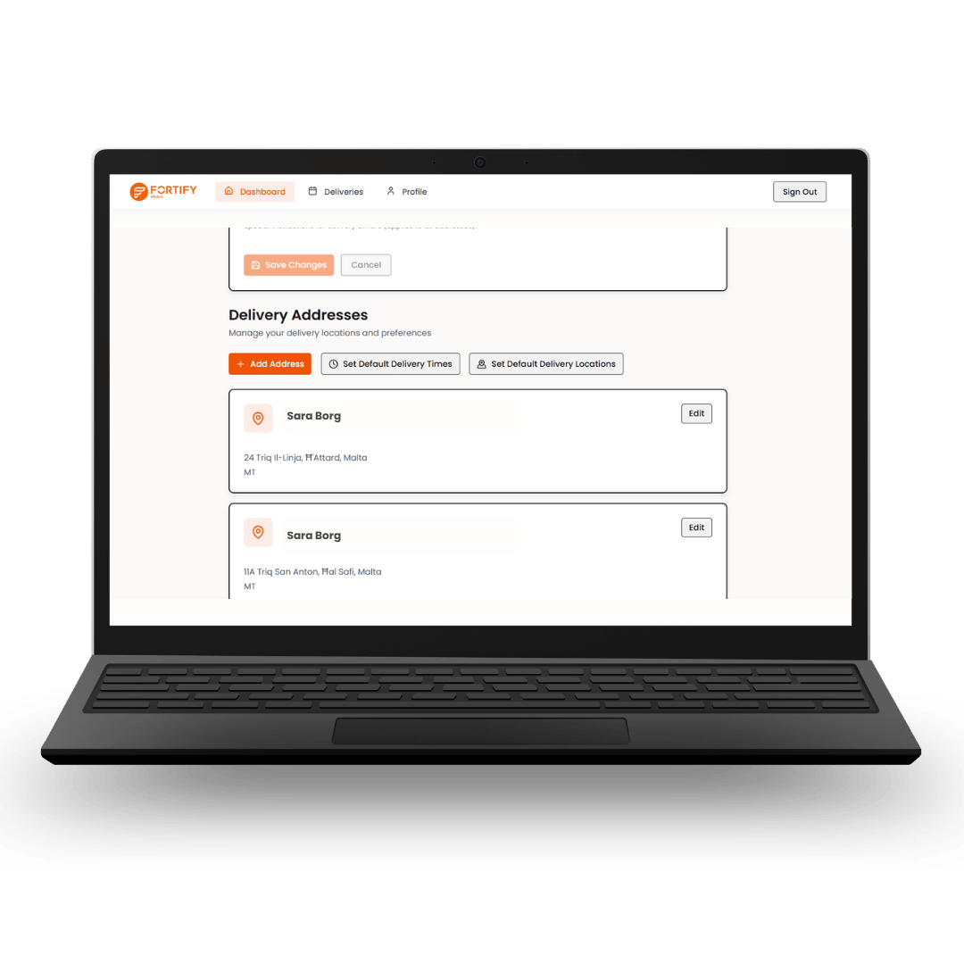 Fortify-customer-dashboard-change-your-address
