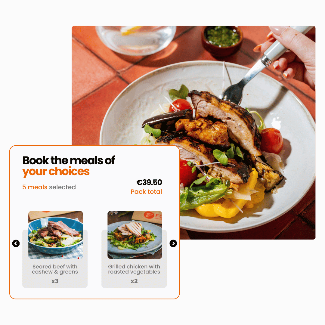 Individual meals of your choices