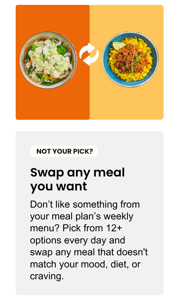 swap your meals easily