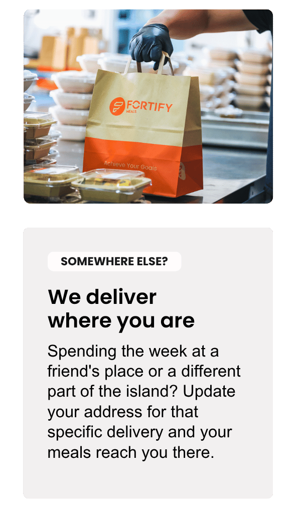 we deliver your meals where you are